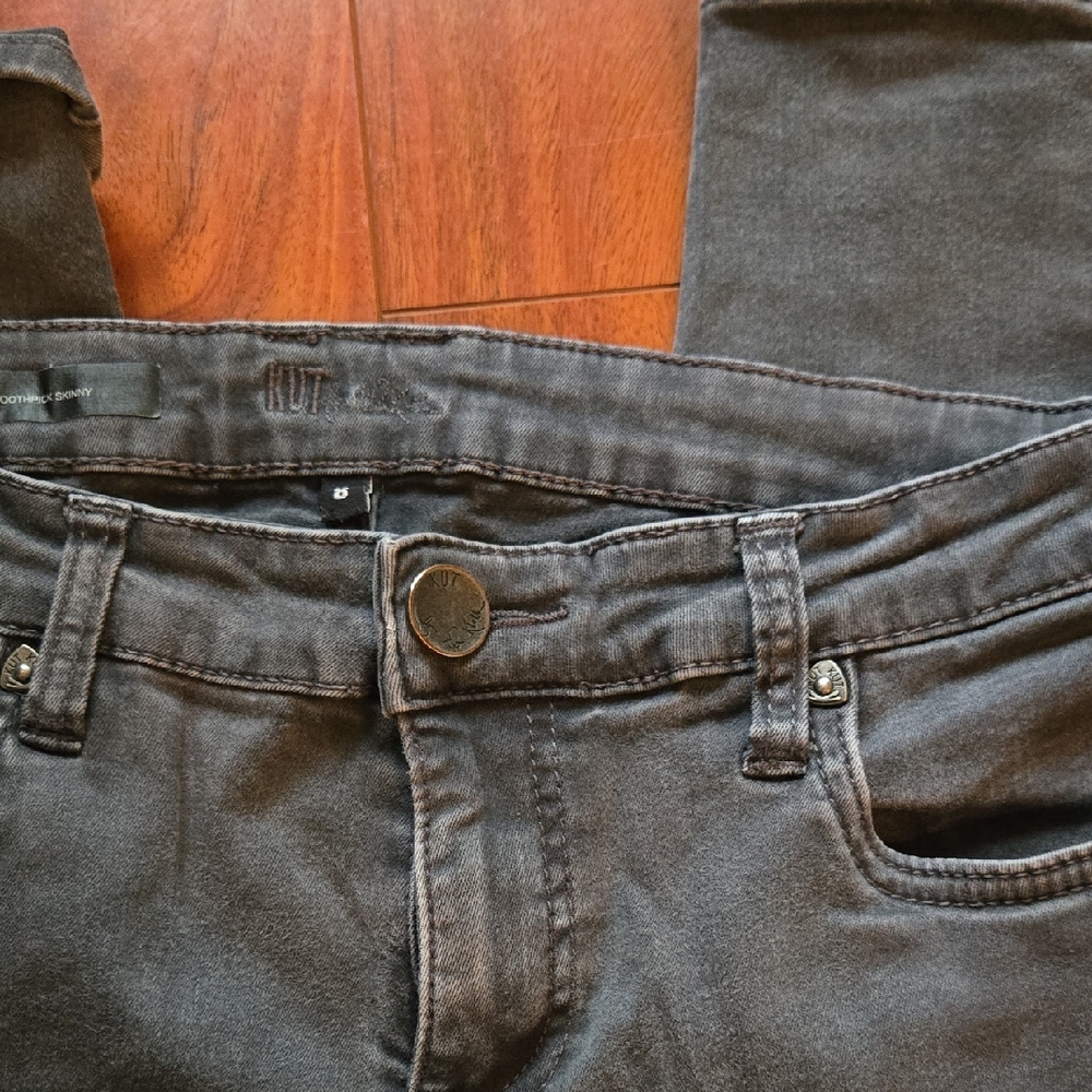 Kut from the Kloth Charcoal Skinny Jeans